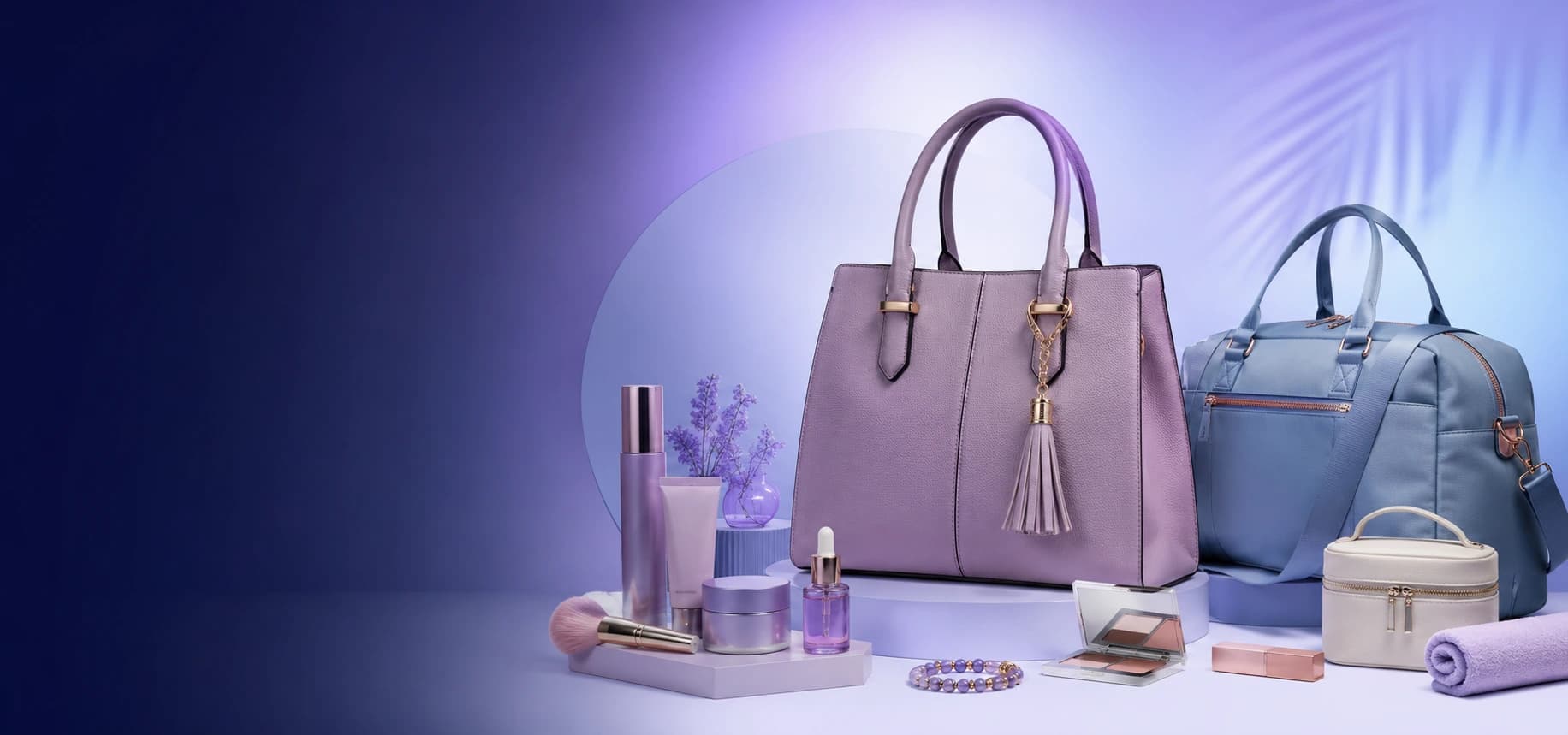 NexaNotion bags, beauty essentials and accessories campaign banner